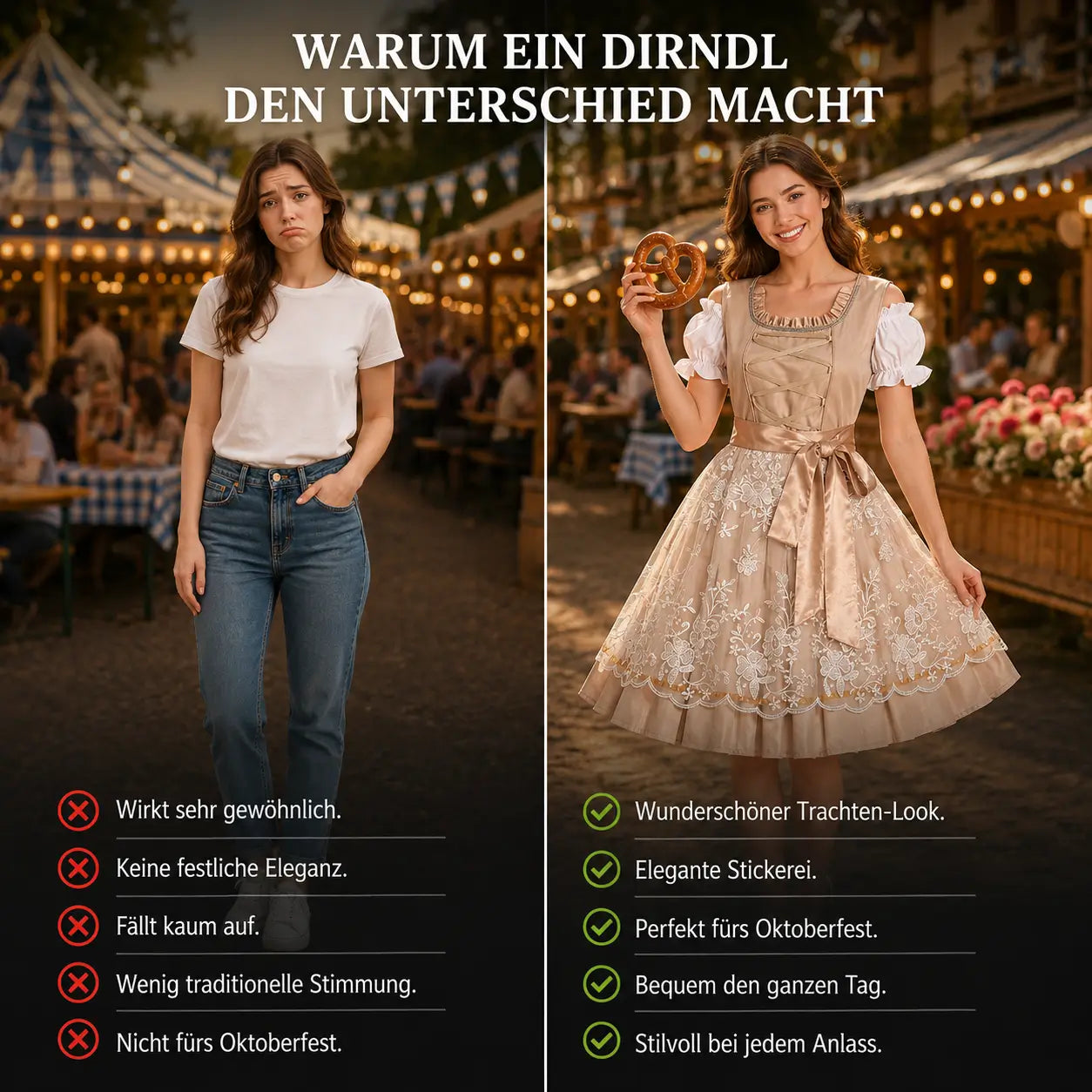 Oktoberfest Dirndl Damen Set Vergleich
