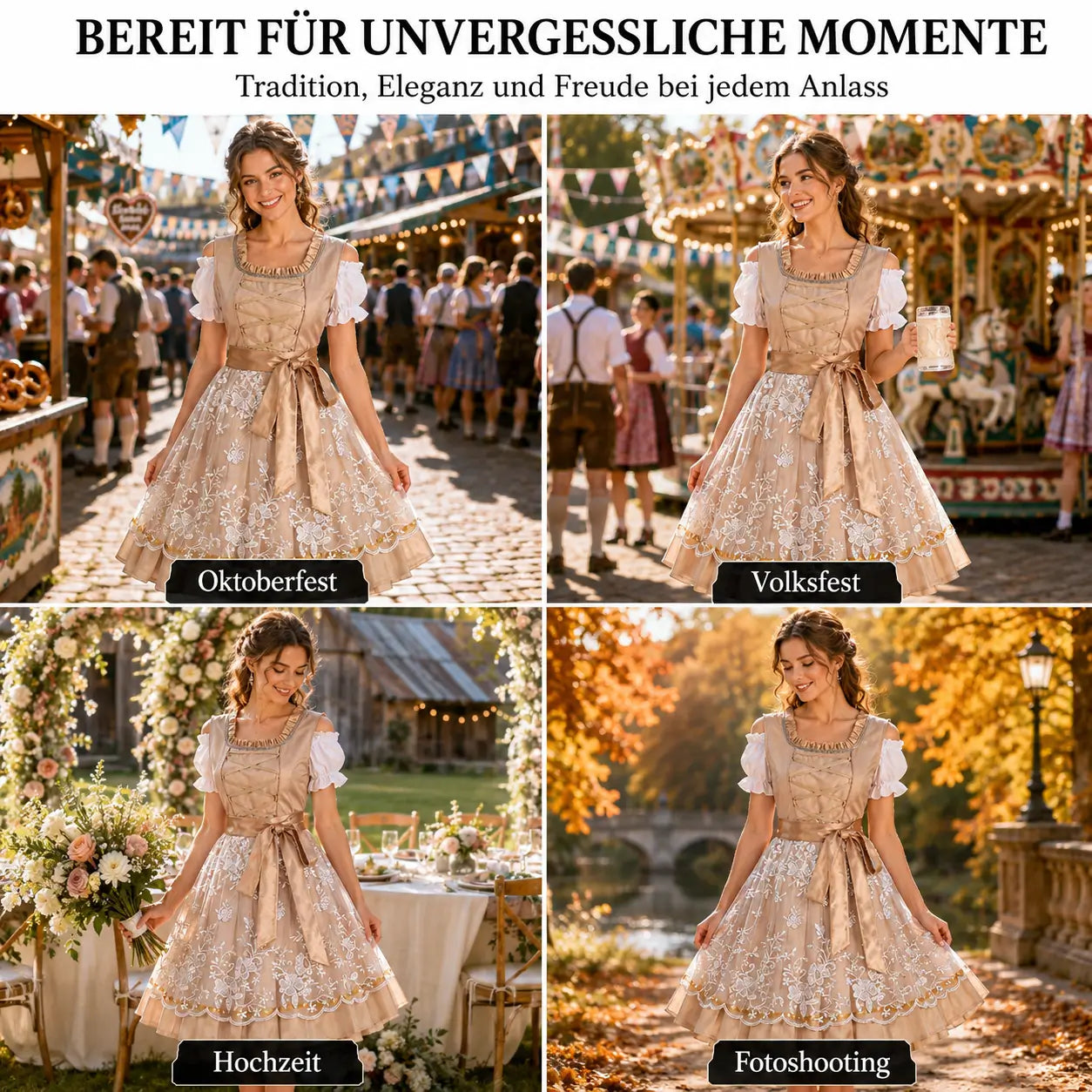 Oktoberfest Dirndl Damen Set Anwendungsszenarien