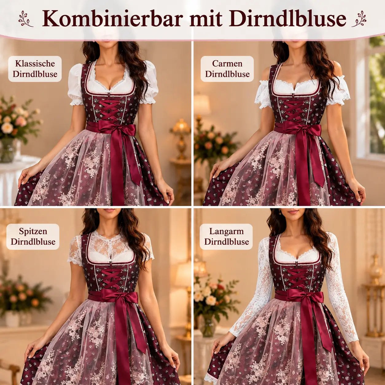 Dirndl Damen Funktionsübersicht 