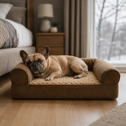 Hundebett mit Memory-Schaum Lifestyle-Bild
