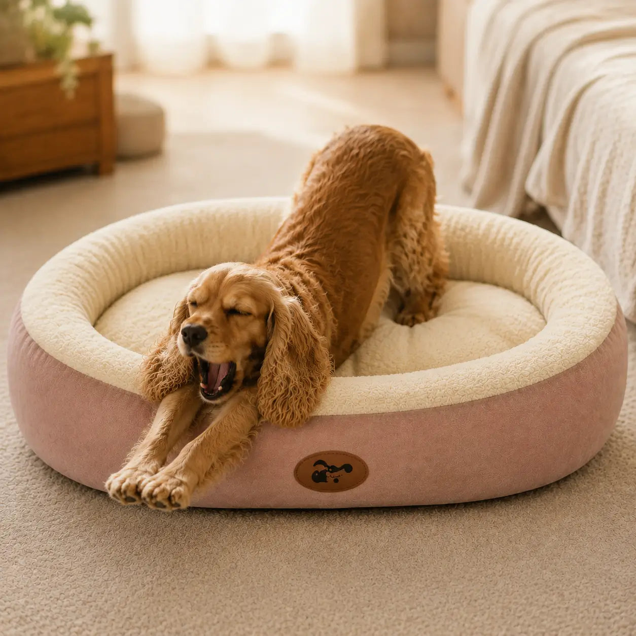 Ovales Hundebett Lifestyle-Bild