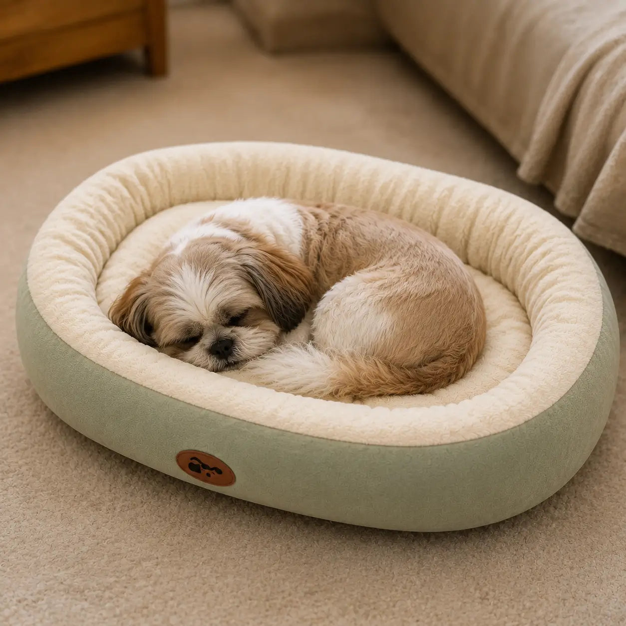 Ovales Hundebett Lifestyle-Bild