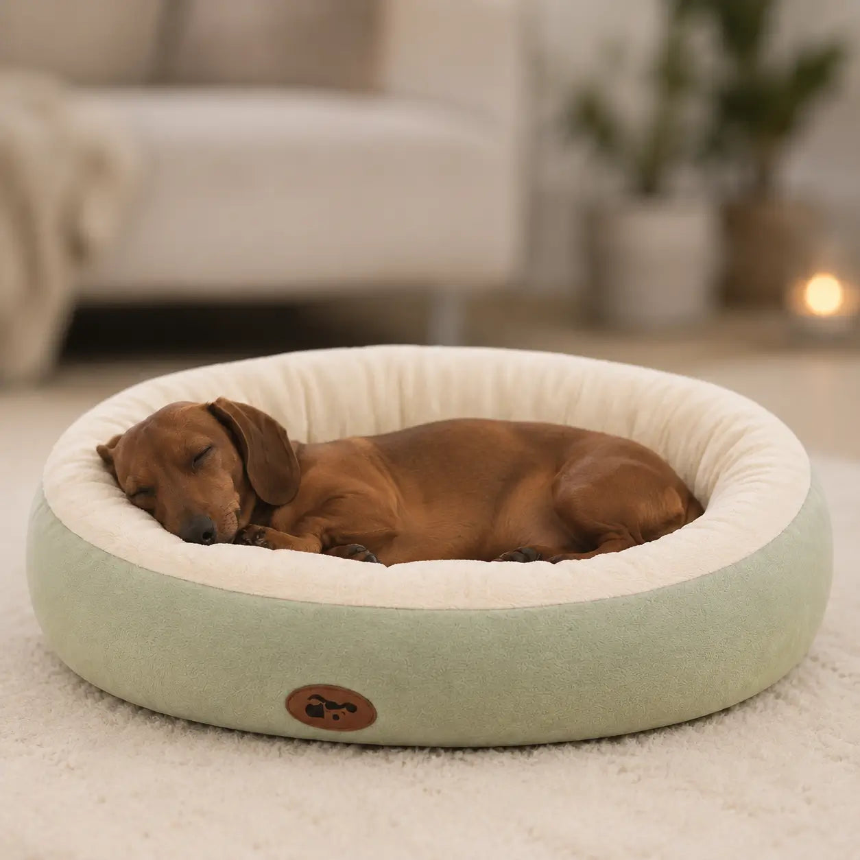 Ovales Hundebett Lifestyle-Bild