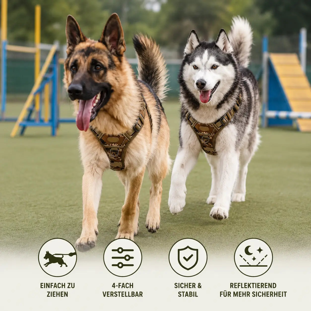 Hundegeschirr Funktionsübersicht 