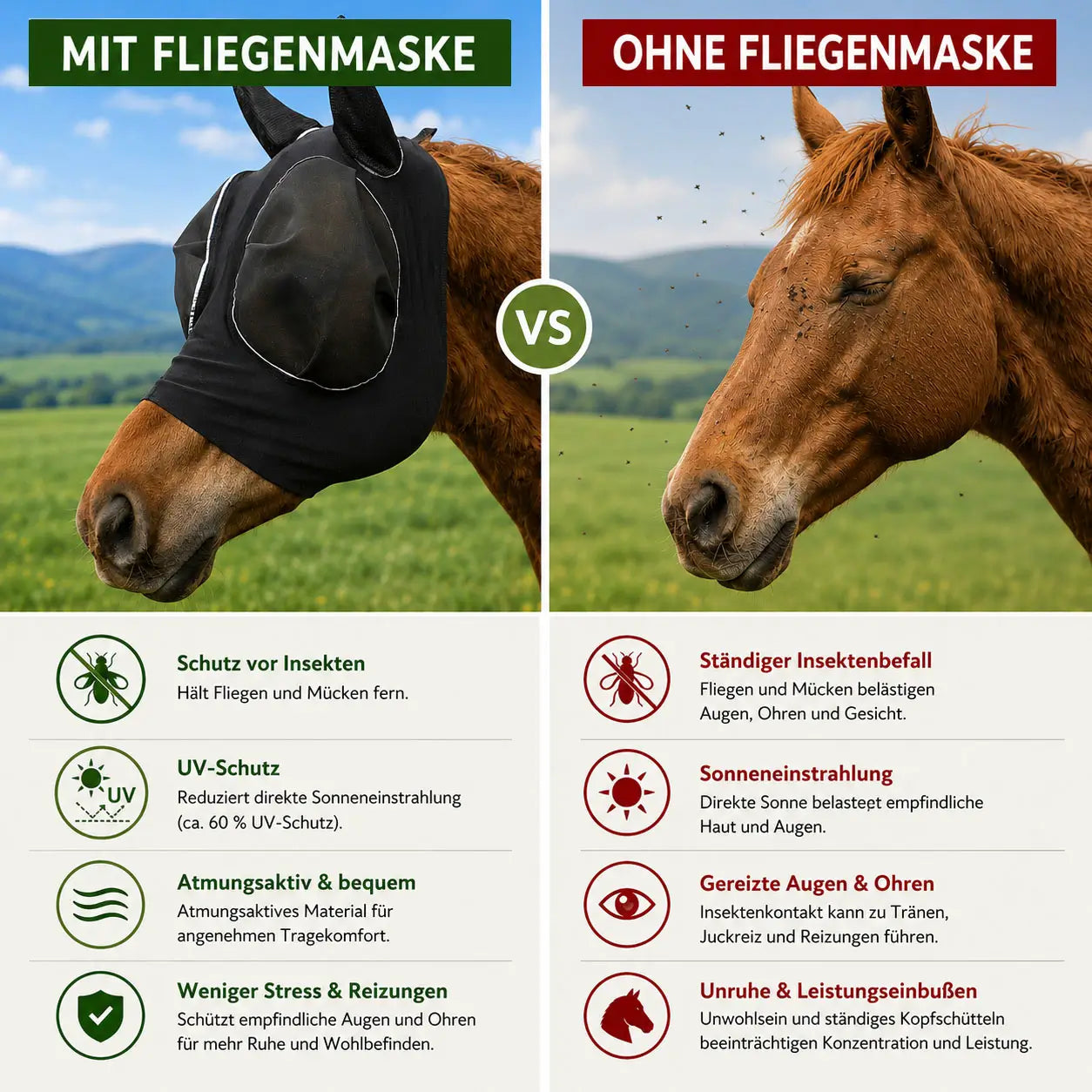 Fliegenmaske Problem & Lösung 