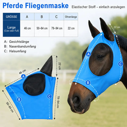 Fliegenmaske Größenübersicht 