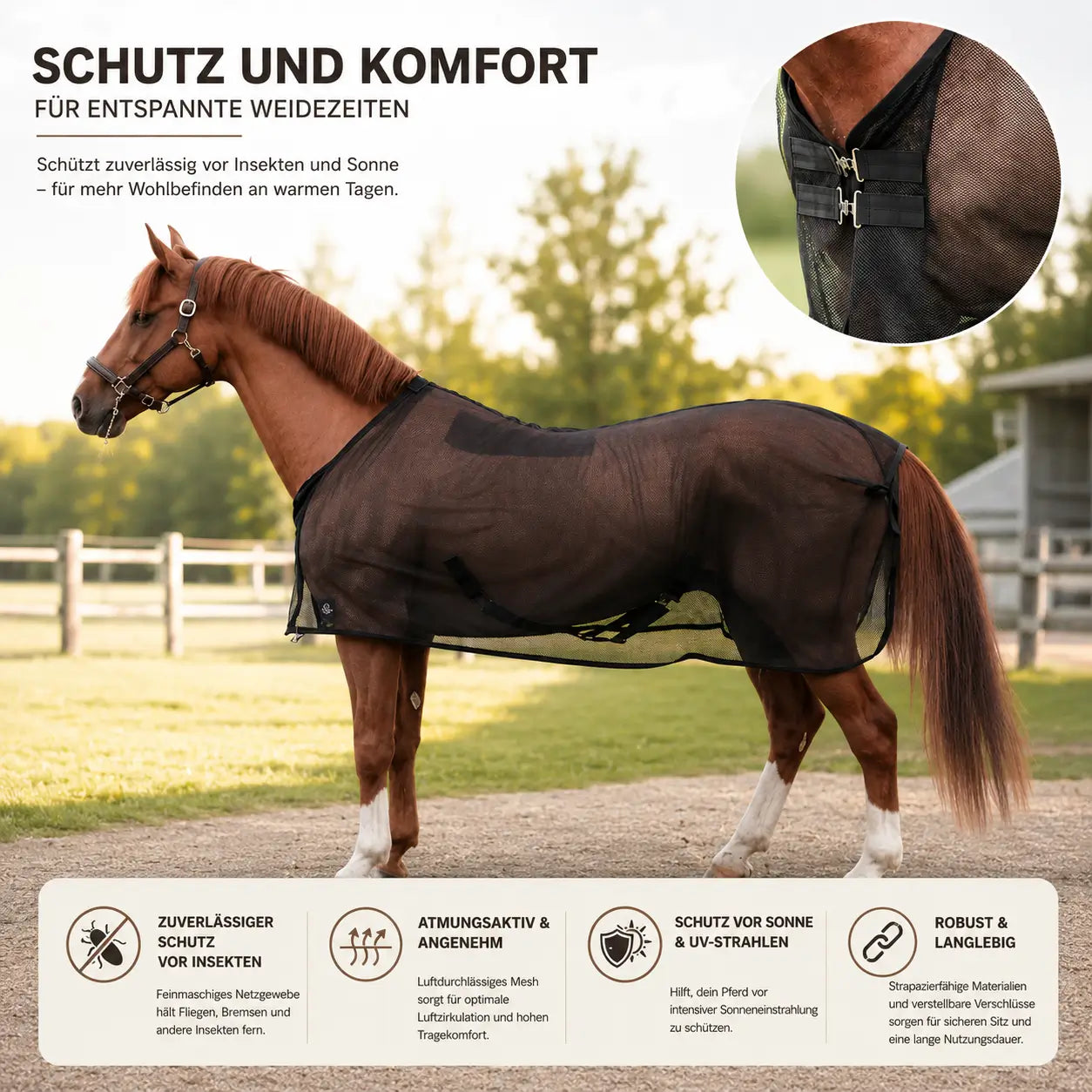 Pferdefliegendecke Vorteile 