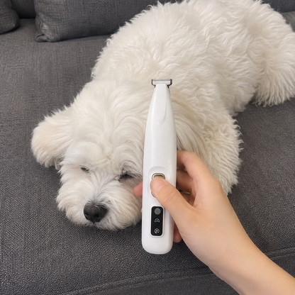 Pfotenrasierer für Hunde & Katzen | Leise mit LED-Licht