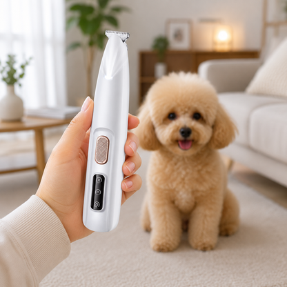 Pfotenrasierer für Hunde & Katzen | Leise mit LED-Licht
