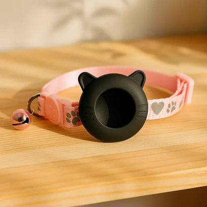 Reflective breathable cat harness | AirTag holder