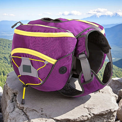 Hundegeschirr mit Rucksack | wasserfest & ideal für Outdoor