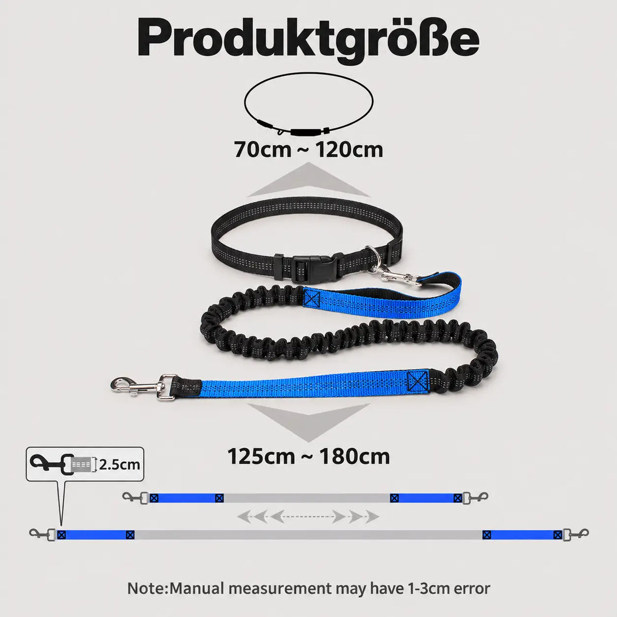 Hundehalsband Produktgröße