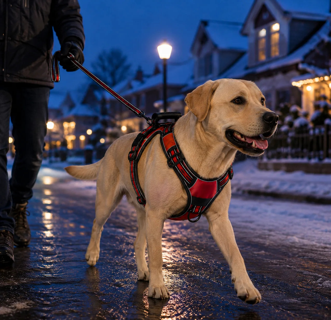 Reflektierendes_Hundegeschirr Variantenbild Rot