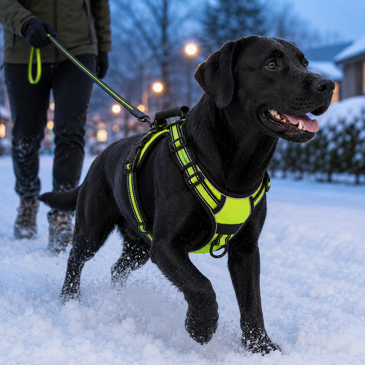 Reflektierendes_Hundegeschirr Variantenbild  Grun