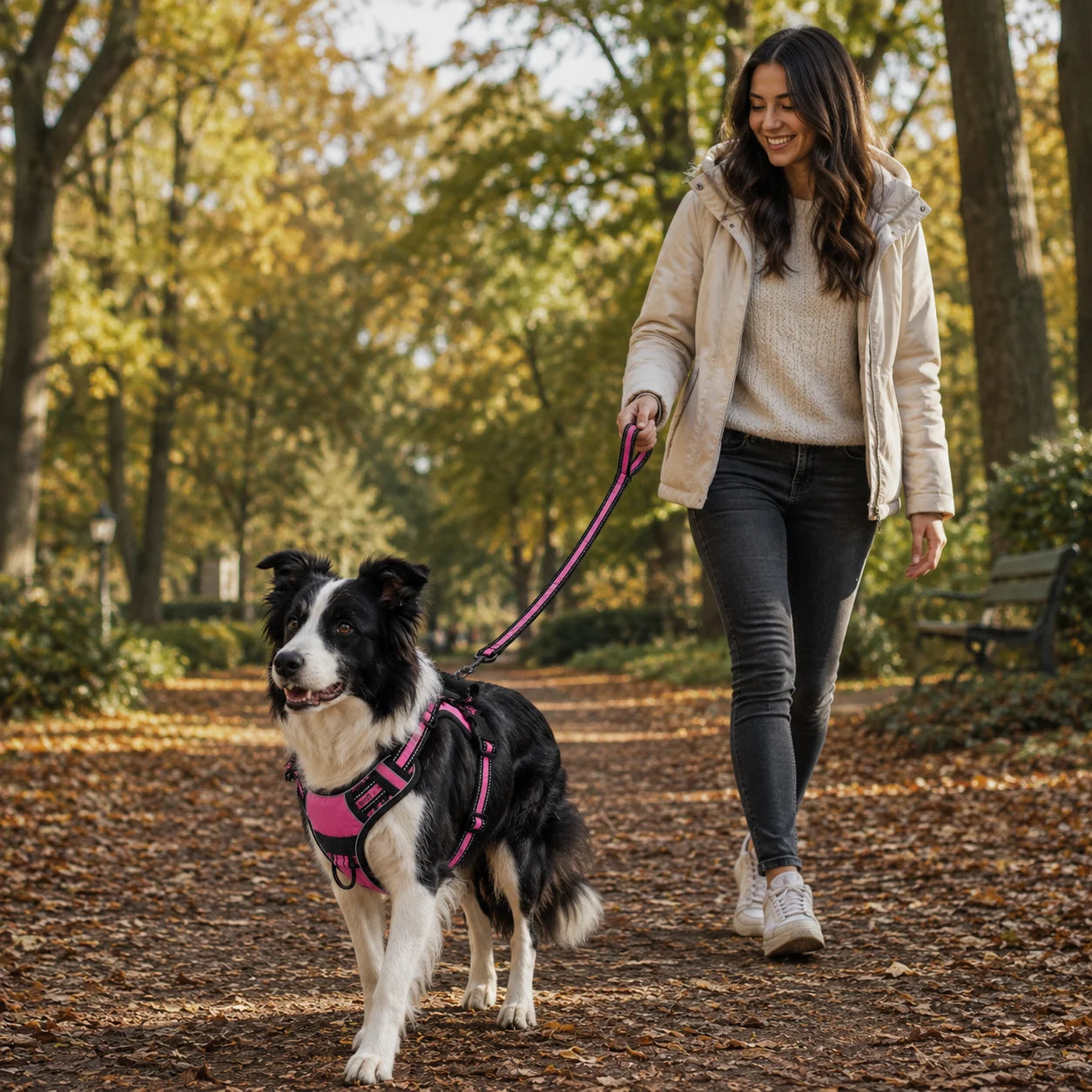 Reflektierendes_Hundegeschirr Anwendungsszenarien 