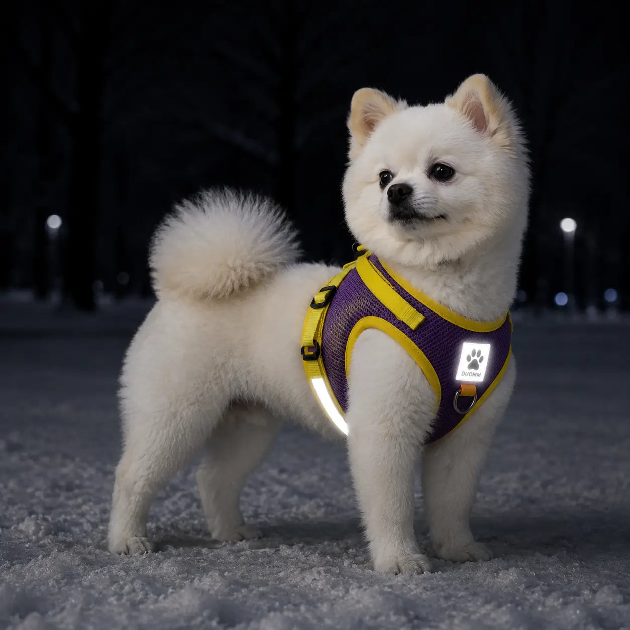Reflektierendes Hundegeschirr mit Leine Hauptbild