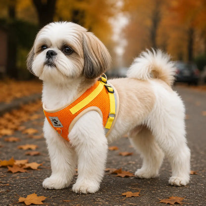 Reflektierendes Hundegeschirr mit Leine Lifestyle-Bild 