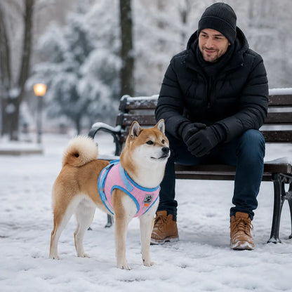 Reflektierendes Hundegeschirr mit Leine Lifestyle-Bild 