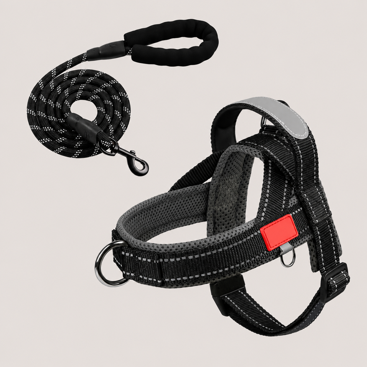 Hundegeschirr Schwarz