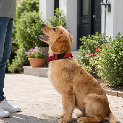 Reflektierendes Hundehalsband | Gepolstert, Verstellbar & Robust