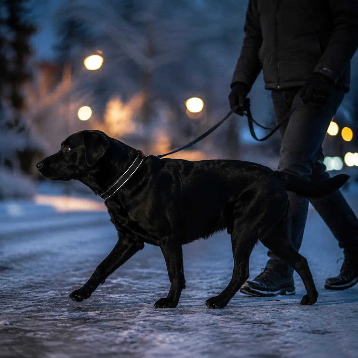 Reflektierendes Hundehalsband Lifestyle-Bild