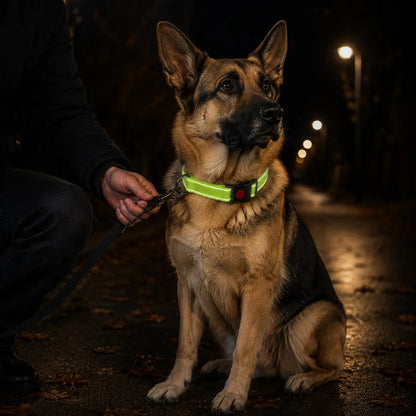 Reflektierendes Hundehalsband Lifestyle-Bild