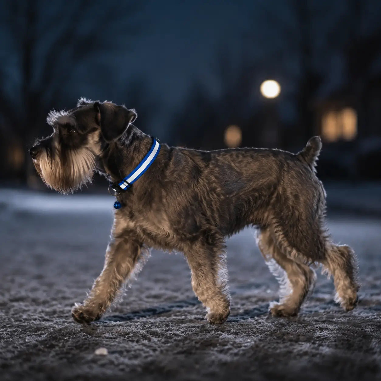 Reflektierendes Hundehalsband mit Glöckchen Lifestyle-Bild