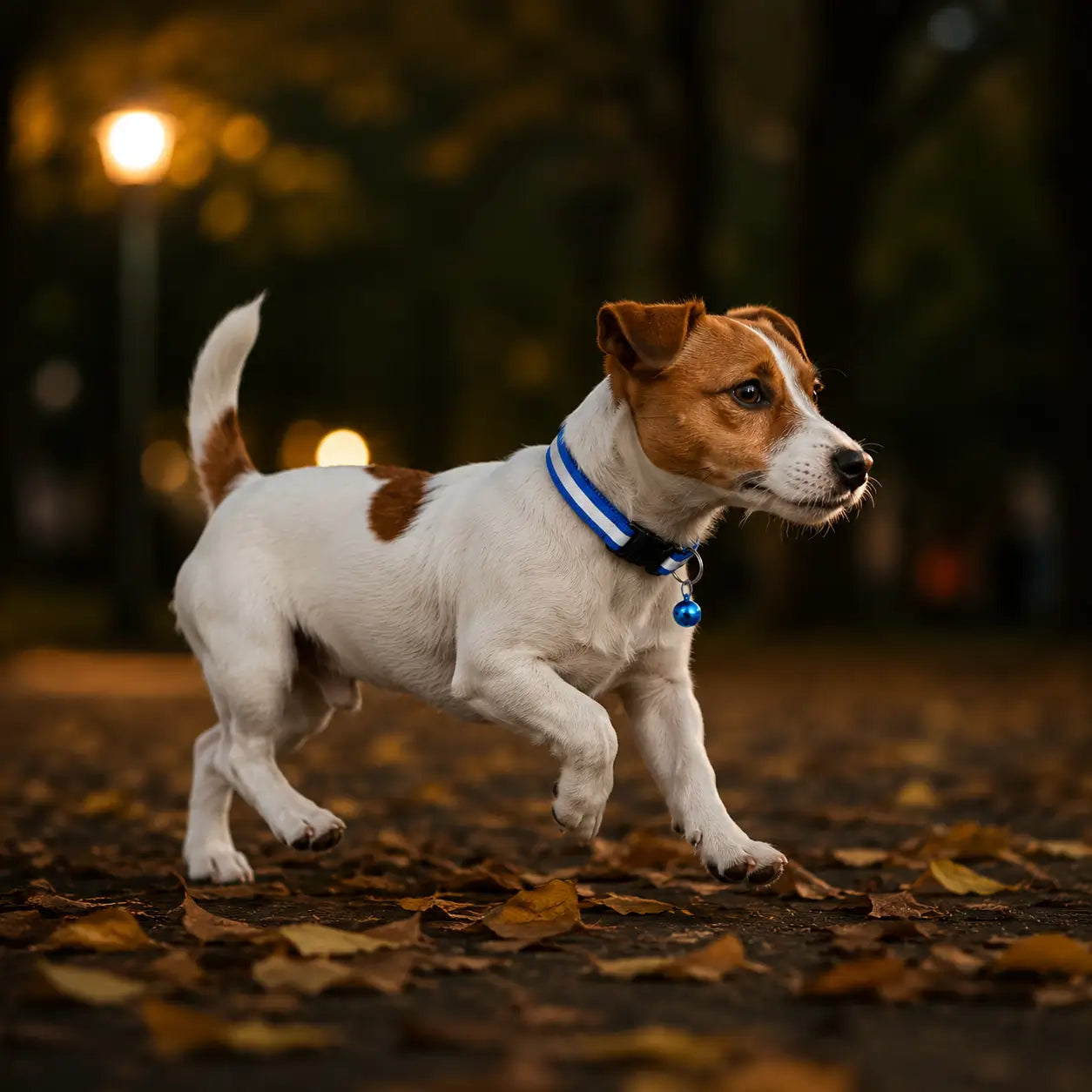 Reflektierendes Hundehalsband mit Glöckchen Lifestyle-Bild