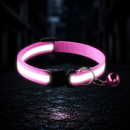 Reflektierendes Hundehalsband mit Glöckchen 