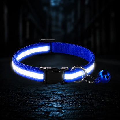 Reflektierendes Hundehalsband mit Glöckchen 