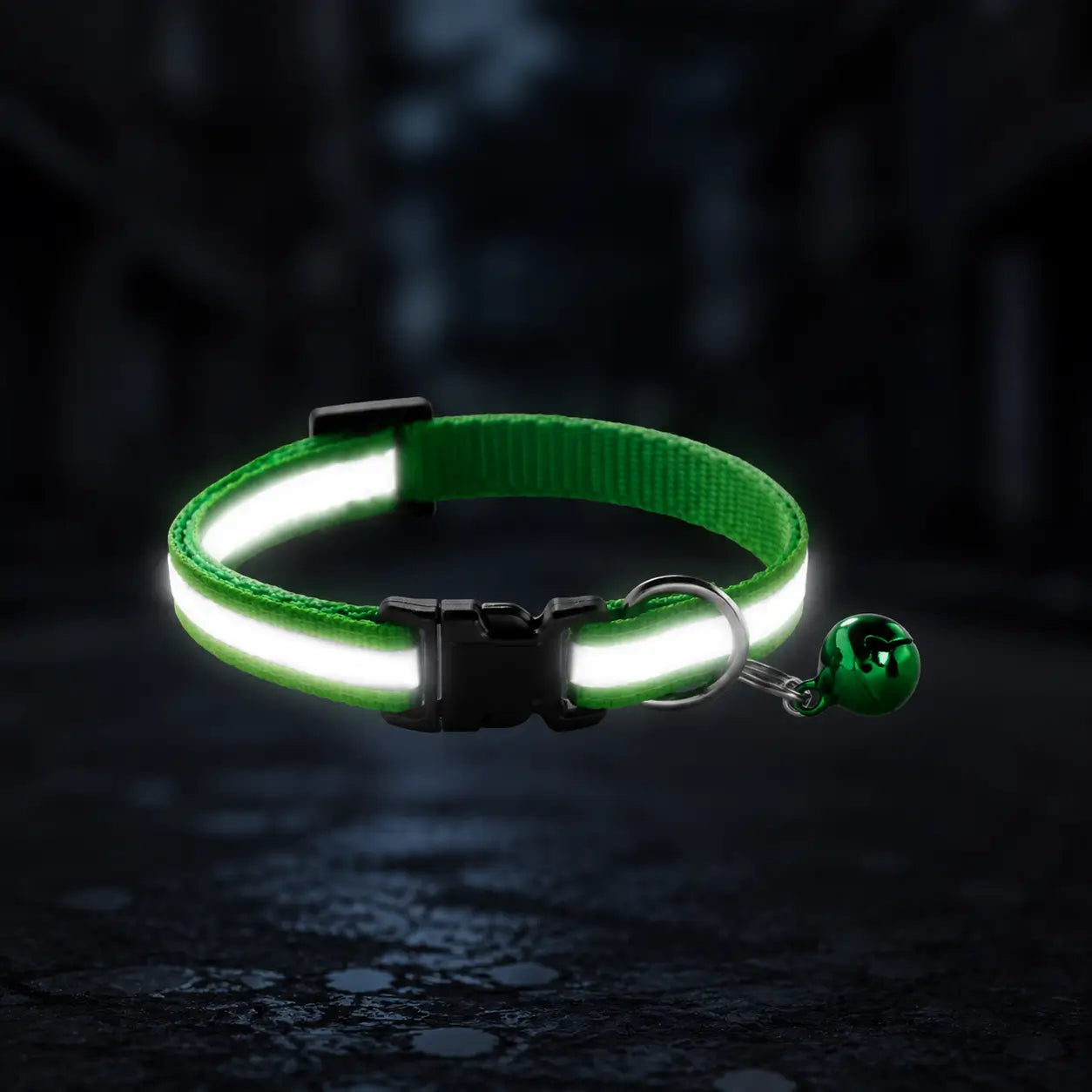 Reflektierendes Hundehalsband mit Glöckchen 
