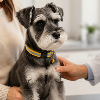 Reflektierendes Hundehalsband mit Glöckchen Lifestyle-Bild