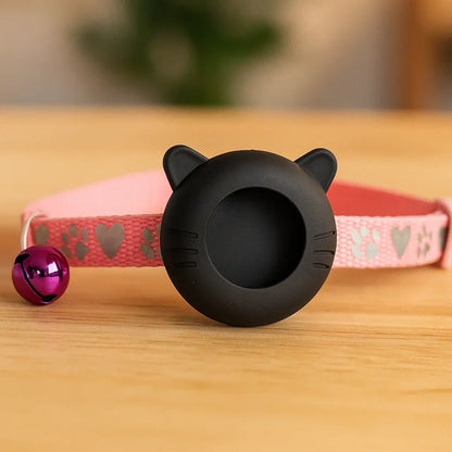 Reflective breathable cat harness | AirTag holder