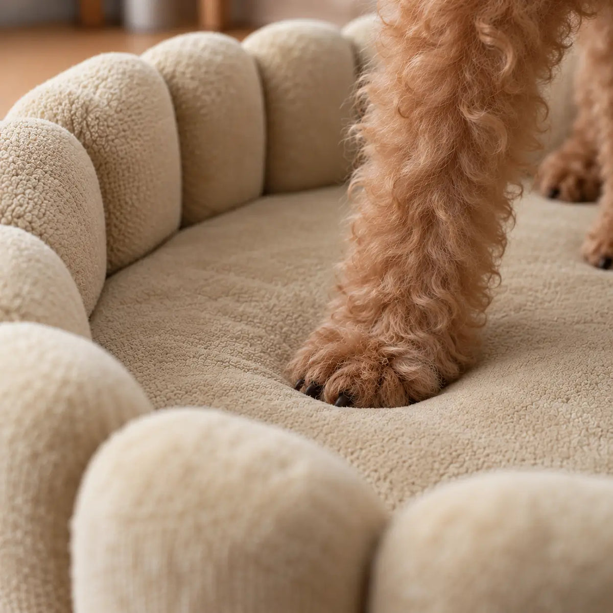 Hundebett Detailaufnahme