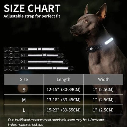 GlowGuard – Das leuchtende GPS-Halsband für Hunde mit AirTag & LED-Sicherheit