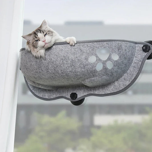 SonnenPlatz – Die gemütliche Fenster-Hängematte für neugierige Katzenköpfe