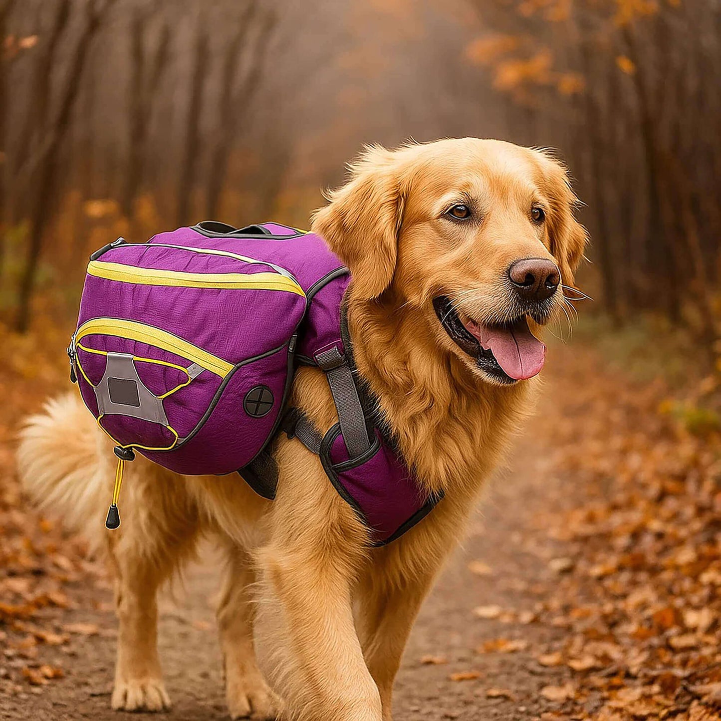 Hundegeschirr mit Rucksack | wasserfest & ideal für Outdoor