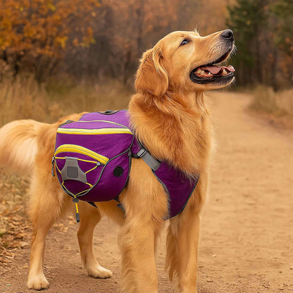 Hundegeschirr mit Rucksack | wasserfest & ideal für Outdoor