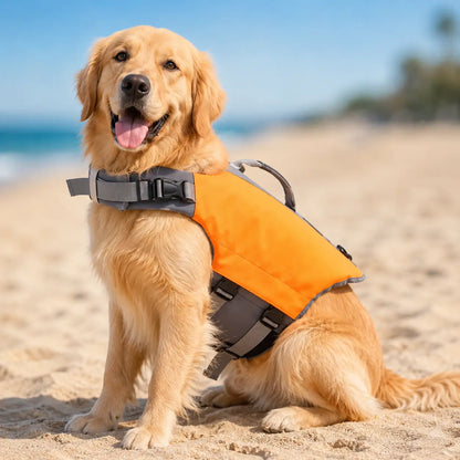 Schwimmweste_Hund orange