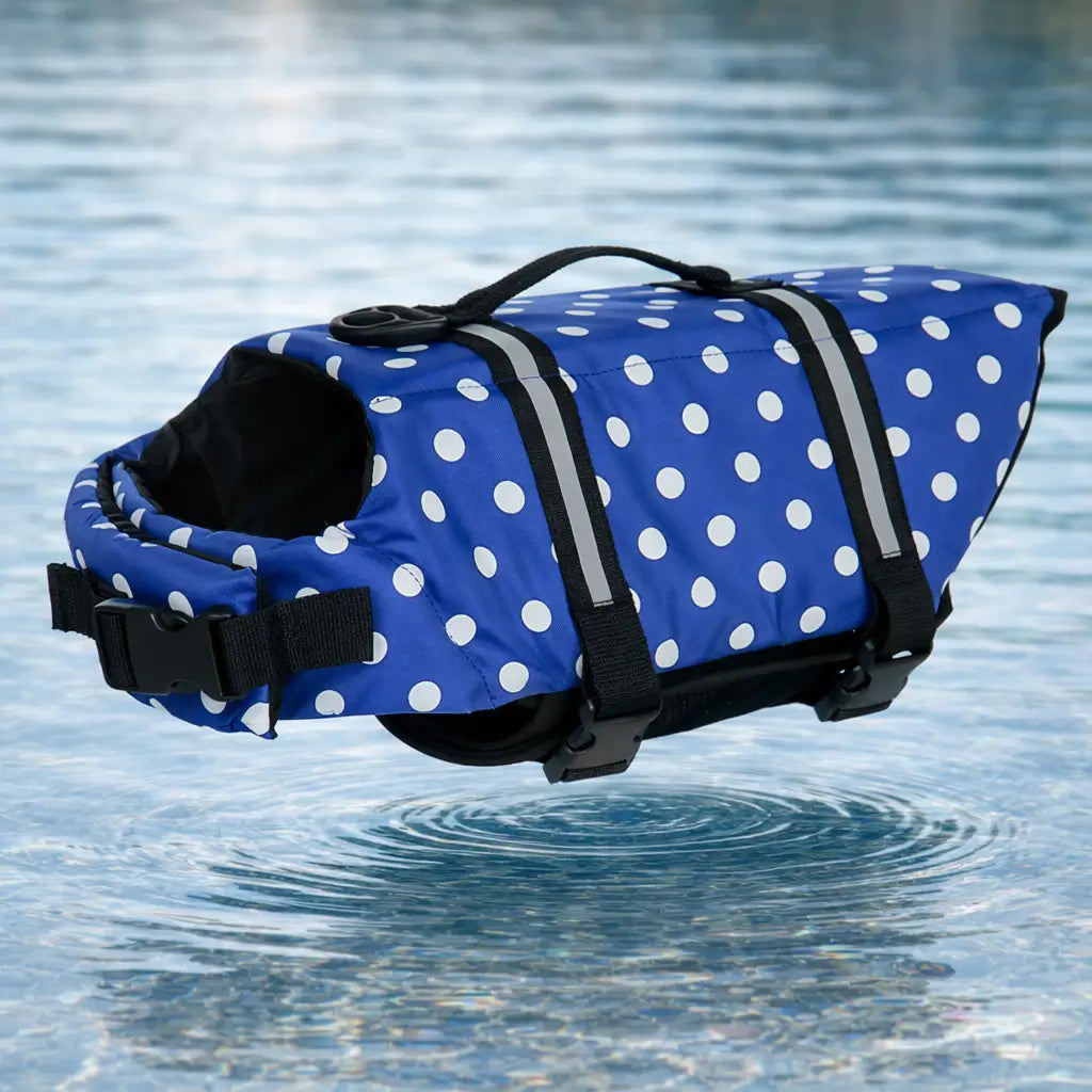 Schwimmweste Blau dots