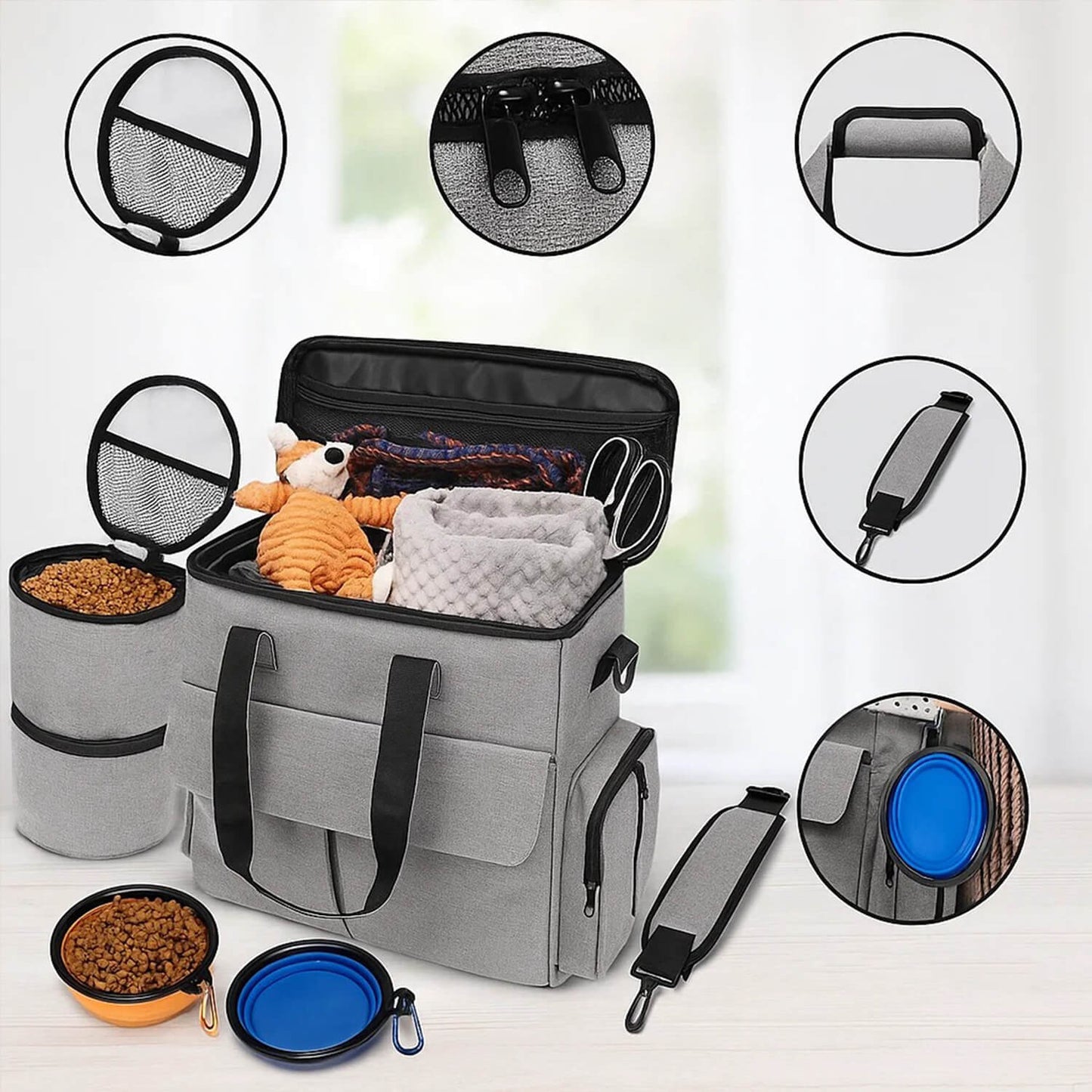 Katzenrucksack für Reisen & Ausflüge | wasserfest und praktisch