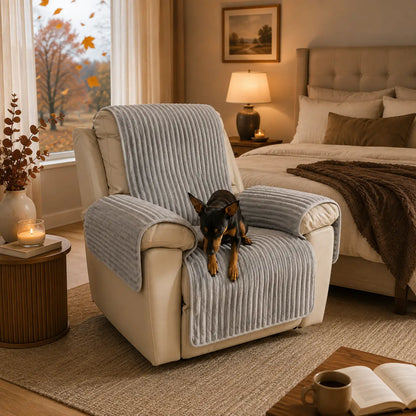 Sofaschutz für Hunde | Plüsch Schondecke rutschfest