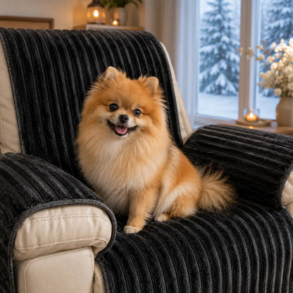 Sofaschutz für Hunde | Plüsch Schondecke rutschfest