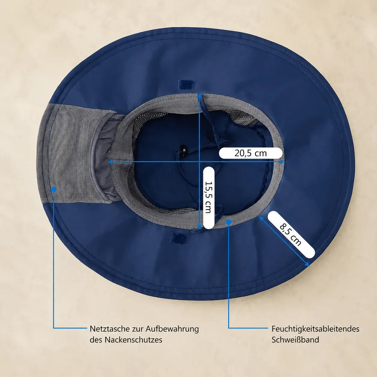 Sonnenschutz Größentabelle 
