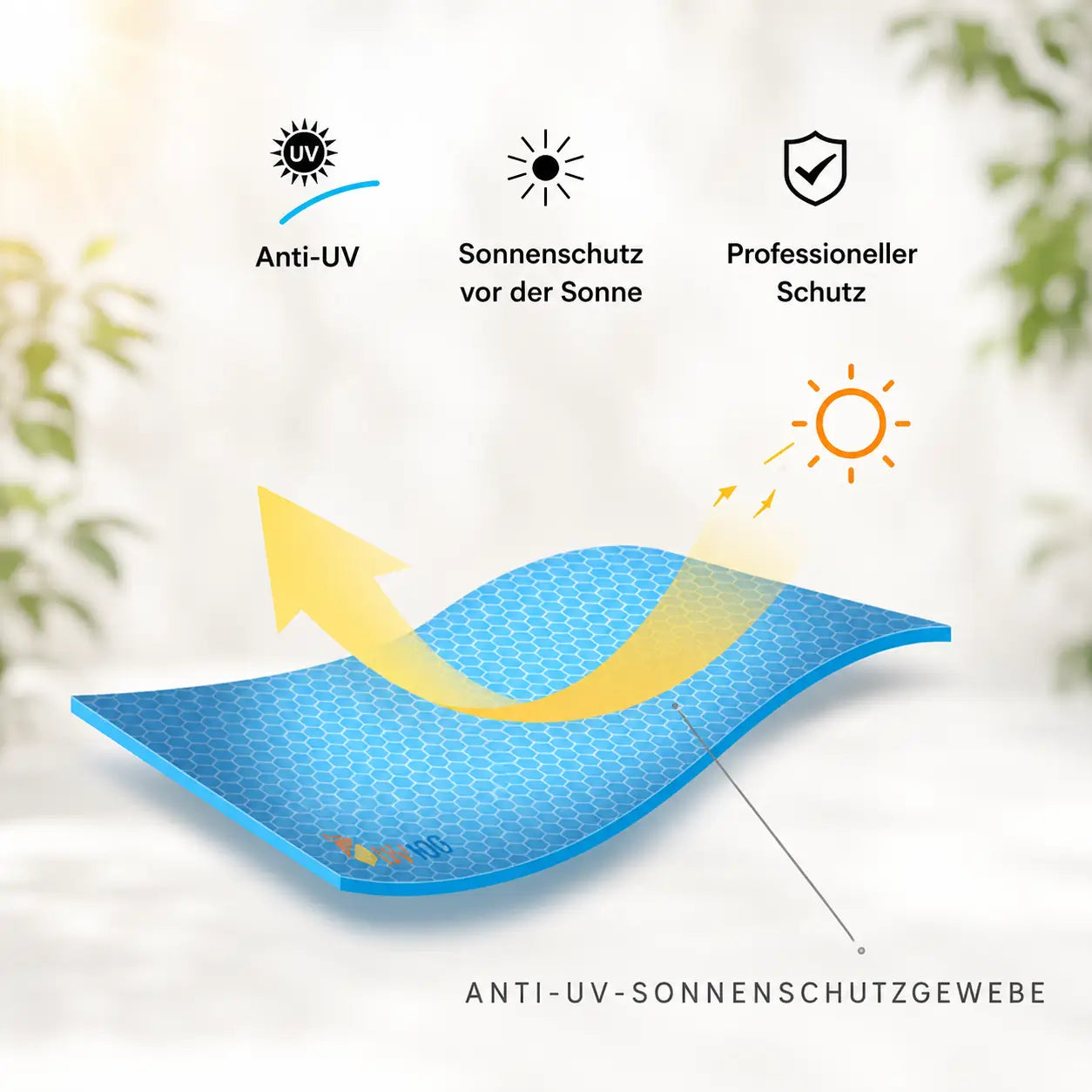 Sonnenschutz_Kappe Materialdetails 