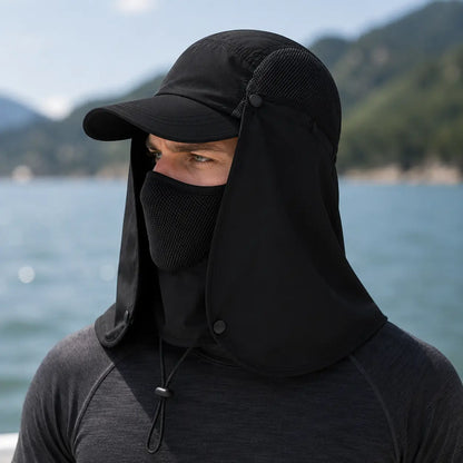 Sonnenschutz_Kappe Schwarz