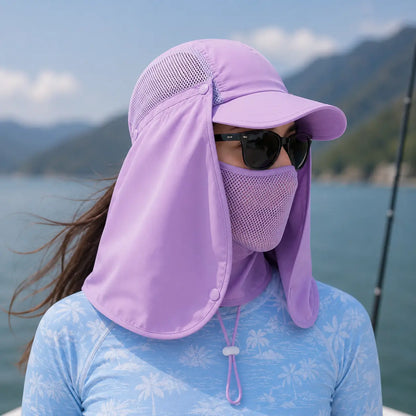 Sonnenschutz_Kappe Lila