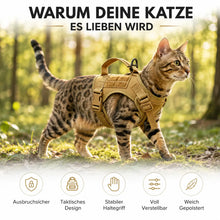 Taktisches Katzengeschirr Verstellbar Ausbruchsicher mit Griff