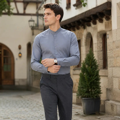 Trachtenhemd Herren Weiß | Slim Fit Hemd für Oktoberfest & Wiesn