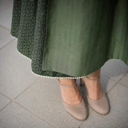 Trachtenkleid Damen Grün | Klassisches Dirndl für Oktoberfest